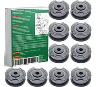 11 Pack Spool of Cutting Wire for Bosch EasyGrassCut Edgers,4.9 m of 1.6 mm Diameter Wire F016800569 (10 Spools of Edge Cutting Wire,1 Lid)