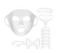 11 Patchs De Beauté Et 1 Masque Facial Réutilisable, Patchs Anti-Rides En Silicone, Patchs De Soins De La Peau Réutilisables, Produits De Soins De La Peau Pour Le Cou, La Poitrine, Le Visage