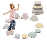 11 PCS D'équilibre pour Enfants,Antidérapant Stepping Stones Sensorielles Intérieur & Extérieur,Favorise l'Équilibre,la Coordination et la Force,Parcours de Motricité pour les Enfants Âgés 3-8