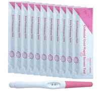 11 Pcs Test De Grossesse PréCoce Teste De Grossesse,Haute Sensibilité,DéTection Rapide,PréCise Et Fiable,EmballéE Individuellement,Compacte Et Portable,Meilleure CompréHension De Votre Propre éTat