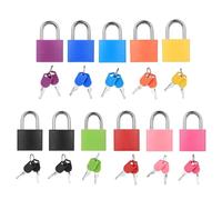 11 PcsCadenas Clé, Petit Cadenas Valise en Avion, Cadenas Casier, avec Clés, Cadena de Sécurité à Bagages, Cadena Valise Avion pour Sacs de Voyage Armoires Boîte à Outils(Coloré)