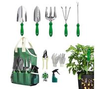 11-Piece Gardening Tool Set - Garden Kit with Tote Bag, Gardening Tool Set, Shears Shovel Rake, Gardenings Tools for Women Mom Beginners Plant Tree Yard Men Flower Gardener Lawn