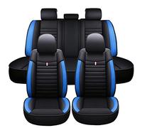 11 Pièces 5 Sièges Housses Siège Voiture en Cuir PU pour Ford Ensemble Complet Housse De Avant Arrière Coussin Universel Camion SUV Ensembles Housses Siège Voiture(J)