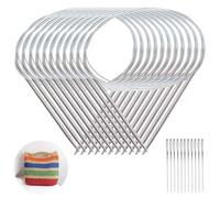 11 Pièces Aiguilles Circulaires Tricot, Aiguilles à Tricoter Circulaire en Acier Inoxydable pour1,5 mm/1,75 mm/2,0 mm/2,25 mm/2,75 mm/3,0 mm/3,25 mm/3,75 mm/4,0 mm/4,5 mm/5,0 mm