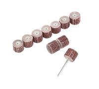 11 pièces de ponceuse à tige 3 mm, outils abrasifs, ensemble rabats ponçage, tête meule, papier verre, élimination la rouille, compatible avec les rotatifs Dremel(320,12mm)