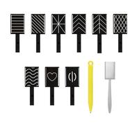 11 Pièces Ensemble D'outils Magnétiques pour Gel Œil de Chat | Aimant Puissant, Usage Maison ou Salon Professionnel, Création de Motifs, Format Pratique, Sécurité D'emploi