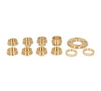 11 Pièces/Ensemble Guide de Routeur Modèle de Routeur Modèle en Laiton Kit de Guides de Routeur avec Adaptateur D'écrou de Blocage Accessoire de Routeur