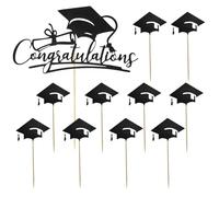 11 Pièces Inserts De Gâteau De Fête De Remise des Diplômes, Décorations De Fête De Remise des Diplômes, Inserts De Décoration De Gâteau, Accessoires De Gâteau De Remise des Diplômes