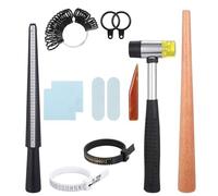 11 Pièces Mesure Bague Mesure Taille de Doigt Outil de Mesurer Bagues Baguier Calibreur pour Mesurer Diamètres Bijoux Métal