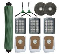 (11 pièces) Pièces de rechange Plus 505 Combo pour robot Plus 505 Combo/robot aspirateur Plus 405 Combo, 1 brosse à rouleau, 3 sacs à poussière, 2 tampons de nettoyage, 2 brosses latérales, 3 filtres