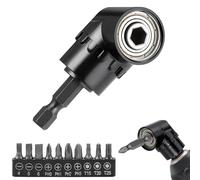 11 Pièces Renvoi d'Angle Visseuse Foret à Angle Droit Embouts de Vissage Porte Embout Visseuse pour Forets à Angle Droit d'Extension Kit Renvoi d’angle Droit (Style 2)