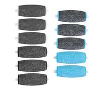 11 Pièces Rouleaux de Remplacement, 3 Types de Rugosité Rouleau Rapeuse Pieds, Recharge Rapeuse Electrique