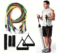 11 pièces/set Bandes de résistance pour l'entraînement de la force, des muscles pectoraux, équipement de fitness à domicile pour hommes et femmes, accessoires de gym, sport, exercice à domicile, acces
