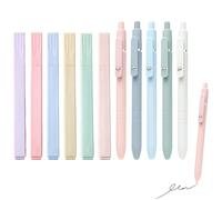 11 Pièces Surligneur Pastel Couleurs Sans Bavure Stylo Gel Écriture Fluide