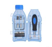 11 pièces tournevis et douilles Coffret de rangement en forme de bouteille Embouts en acier carbone pour l'entretien ménager et les réparations