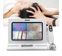 11 Pouces Analyseur de Cheveux de Diagnostic de Peau,50X 200X Type de Charge numérique Microscope Cuir chevelu follicule pileux détecteur de Cheveux analyseur Machine pour la Maison