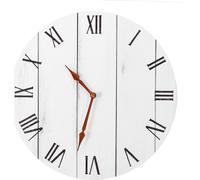 11 pouces bricolage horloge murale en bois diamètre 28CM salle ronde Home Bar Bureau Décor