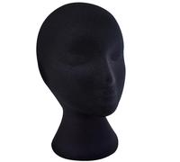 11 pouces de perruque en polystyrène lisse de 11 pouces avec base non glissée, support tête mannequin bien rempli pour les perruques, les chapeaux, les masques, l'artisanat, le salon et le