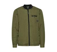 11 Project PRArik Veste matelassée demi-saison pour homme avec col zippé Coupe droite, Loden Green (180422), L