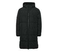 11 Project PRDooby Parka mi-saison pour homme - Longue veste d'hiver - Avec capuche et surpiqûres - Coupe droite, Noir (194007)., 3XL