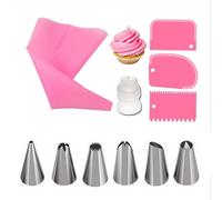 11 Unids/Set Diy Glaseado Tuberías Boquillas Bolso De Hojaldre De Silicona Herramientas De Decoración De Pastel De Espátula Para Crema De La Cocina Accesorios