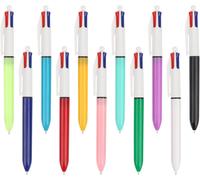 11 X 4 Colour Ballpoint Pen, 4 In 1 4 Colour Pen, 4 Colours 1 Mm Pen For Office Supplies, School, Students, Children, Gift