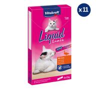 11 x 6 Friandises pour Chat au Canard - Vitakraft Liquid Snack