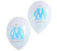 11 x ballon baudruche imprimé OM - Collection officielle Olympique de Marseille