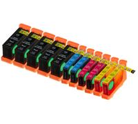 11 x Cartouche d'encre avec puce compatible Lexmark 100, 100XL pour imprimantes Genesis S815, Impact S305, Interact S602, Interact S605, Interpret S402, Interpret S405, Intuition S505, Pinnacle Pr