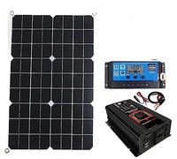 110-220 onduleur de batterie solaire 4000W/6000W panneau solaire 18W contrôleur LED affichage onduleur solaire batterie carte de charge intelligente(Black 6000W,12V_60HZ)