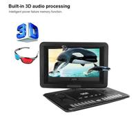 110-240V 13.8' Lecteur DVD portable 800 * 480 Prise en charge SVCD VCD CD Lecteur CD-R - RW EU 130081