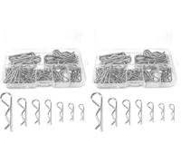 110 Goupilles Fendues et R Clips Acier 304 (Lot de 2)