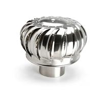 110 mm/4,33 pouces acier inoxydable Ventilateur de toit, Ventilateur de toit silencieux automatique Pipefit Ventilateur de grenier pour éoliennes Capuchon de cheminée rotatif pour grenier