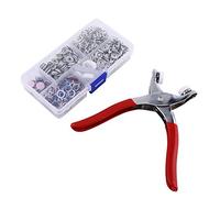 110 pcs Couleurs mélangées à pression kit, SE fixe Bouton Boutons pression Vêtements boutons-pression Attaches avec ensemble de pince DIY l'utilisation à domicile