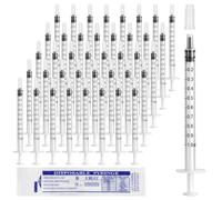 110 Pcs Seringues 1ml, Réutilisable Seringue Plastique Sans Aiguille | Petite Seringue a Huile Pour Laboratoire Scientifique Industriels Animal Alimentation Arrosage de Végétation