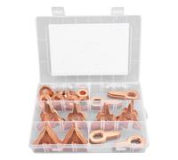 110 Pièces Anneaux D'extraction de Bosses OT Ensemble Rond, Anneaux de Débosselage en Matériau de Placage de Cuivre de Haute qualité Durable pour la Réparation de Soudage de Tôle