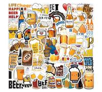 110 pièces de bière autocollants adultes drôle de bière de bande dessinée autocollants colorés graffiti étanche vinyle mignon gobelet autocollant sac d'ordinateur portable de skateboard
