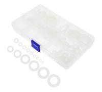 110 Pièces en Caoutchouc Rondelles Plates Blanc | Sélection Multi Tailles, Protection des Surfaces, Usage Maintenance Maison et Équipement, pour Tuyaux D’alimentation