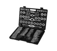 110 pièces ensemble de tarauds et matrices métriques M2-M18 filetage à la main clé de coupe outils en acier tungstène for Modules de précision de Machine-outil