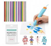 110 Pièces Recharges de Filament Stylo 3D, Compatible avec 3Doodler Start+ | 25 Couleurs 2,5 mm P il Stylo 3D pour Créations DIY Éducatives Débutants