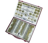 110 pièces Taraud et filière à fileter métrique TIN Holzmann Maschinen H070300003 métrique M2, M3, M4, M5, M6, M7, M8, M9, M10