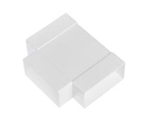 110 x 55 mm - En plastique ABS blanc - Raccord en T - Système de ventilation