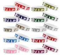 1100 Pièces VIP Bracelets d'Identification,Étanches Bracelets en Papier Imperméables，pour événements, festivals, fêtes, discothèques, parcs aquatiques，11 Couleurs