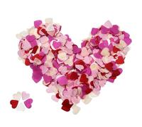 11000Pcs 5 couleurs Confettis Biodégradables en Forme de Cœur,Décoration de Table pour la décoration de Table de fête d'anniversaire Mariage Décorations et Célébrations(Pêche Rose Fuchsia Blanc Rouge)