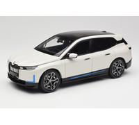 BMW IX 2022 Blanc Métallique Modèle Réduit 1:18 Minichamps