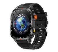 1100Mah Batterie Moniteur De Santé Étanche En Plein Air Montre Intelligente Hommes Lampe De Poche Led Bt Appel Smartwatch Femmes Boussole Message Push.Bkbks.