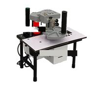 1100W Petite Machine De Baguage Chant Manuelle Double Face Collage Portable Plaqueuse Bois Fonctionnement Fluide Bonnes Performances(White)