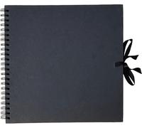 11010013 Album De Scrapbooking En Kraft Noir 30 X 30 Cm, Carton, 30 Cm X 30 Cm