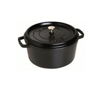 Staub Cocotte ronde noire diam 28