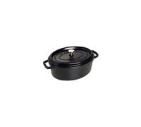 - 1102925 - Cocotte - Ovale - Noire Mat - 29 cm